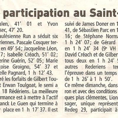 Redeg 29 Au St Pol Morlaix 2008 Le Telegramme