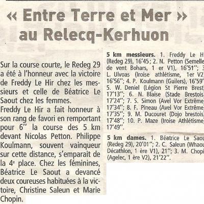 Entre Terre Et Mer 2010 Le Telegramme