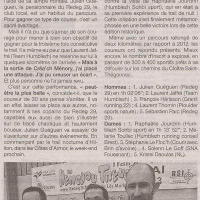 Entre Chien Et Loup Ouest France Du 06 01 2013