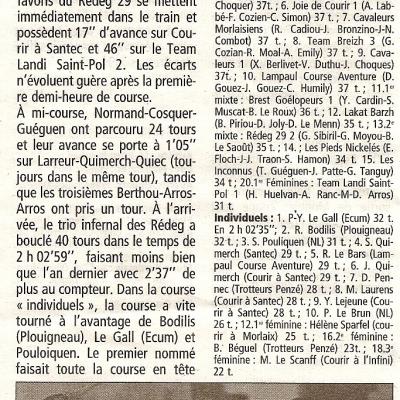 Redadeg Nedeleg 2012 Le Telegramme Du 16 12 2012